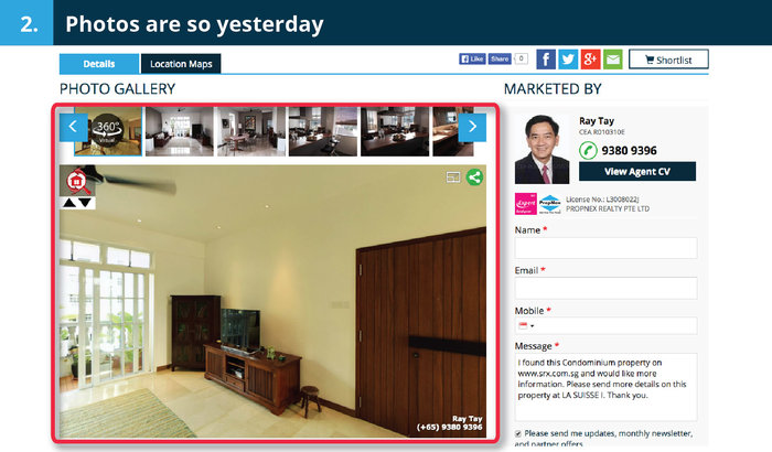 Virtual Tour on SRX website powered by v360 Property